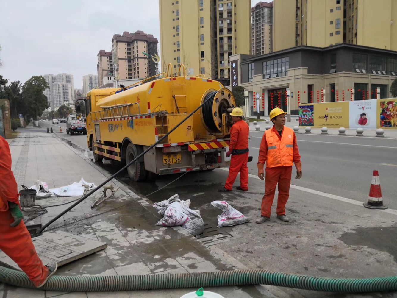 蓝山排污管道清淤-管道清洗